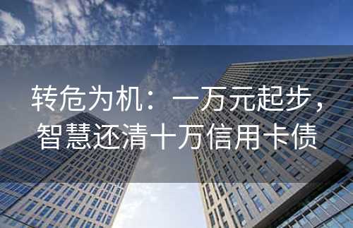 转危为机：一万元起步，智慧还清十万信用卡债