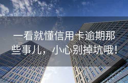 一看就懂信用卡逾期那些事儿，小心别掉坑哦！